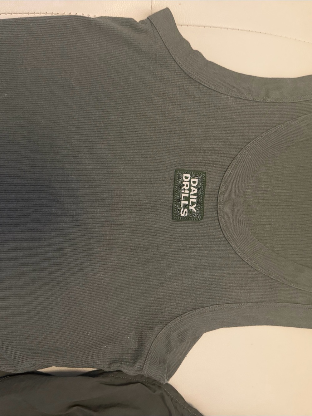 Daily Drills Olive Green Tank Top & Shorts Set - Picture 2 of 3